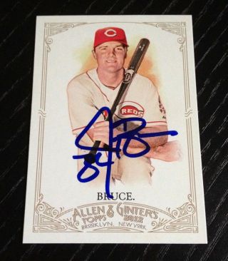 Jay Bruce - 2012 Topps Allen Ginter Signed Autograph Auto Card 173 (reds)