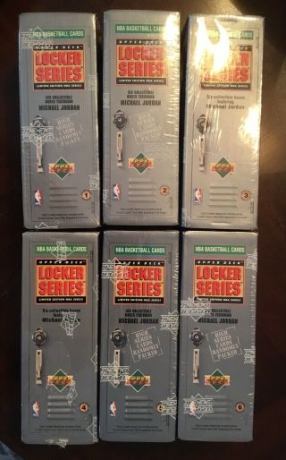 6 - 1991 - 92 Upper Deck Locker Boxes All 6 1,  2,  3,  4,  5,  6 Each Has 7 (12 Card) Packs