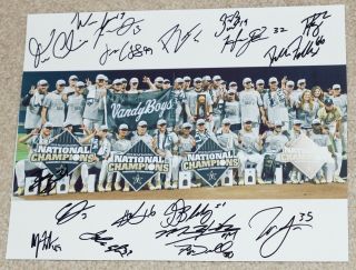 2019 Vanderbilt Baseball Team Signed College World Series 8x10 Photo - 18 Autos