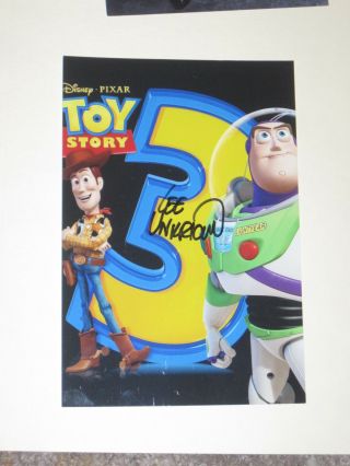 Director Lee Unkrich Signed 4x6 Photo Pixar Disney Toy Story 3 Autograph