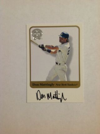 Don Mattingly - 2001 Greats Of The Game - Auto