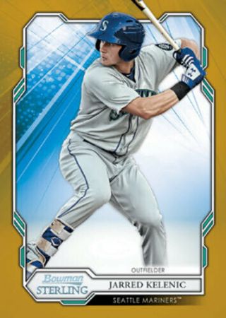 Jarred Kelenic 2019 Topps Bowman Sterling Gold 5x7 /10 Seattle Mariners
