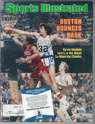Maurice Cheeks Signed Sports Illustrated 5/11/81 (full Mag) - Beckett Bas 76er
