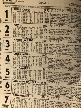 1975 Wonderland Greyhound Program 3