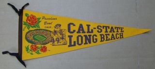 1970 Cal State Long Beach Pasadena Bowl 29 " Pennant Full Size