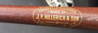 Louisville Slugger Ty Cobb J.  F.  Hillerich & Son Louisville Baseball Bat 5