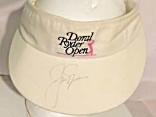Jack Nicklaus Doral Ryder Open Signed Autographed Golf Hat Cap Visor Masters -