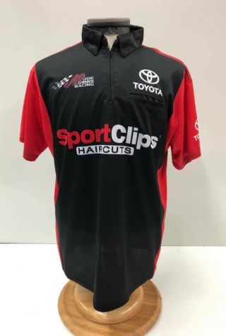 Nascar 20 Erik Jones 2017 Joe Gibbs Racing Team Issued Crew Shirt Large