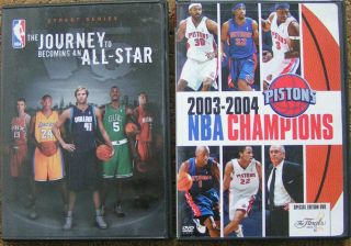 Detroit Pistons Nba Champions 2003 - 2004 & Journey To Becoming An All - Star Dvds