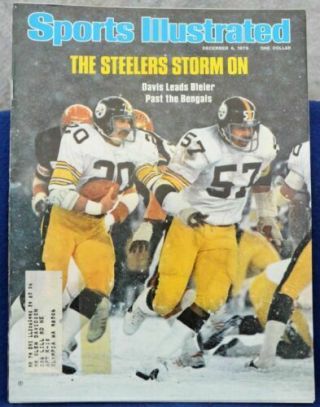 December 6,  1976 Rocky Bleier Pittsburgh Steelers Sports Illustrated