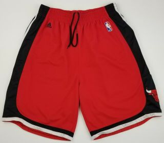 Adidas Chicago Bulls Nba Swingman Black And Red Basketball Shorts Size Xl