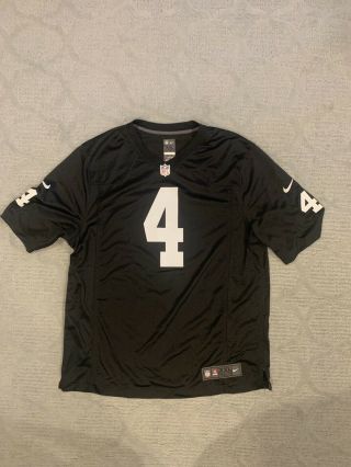 David Carr Oakland Raiders 4 Authentic Nike On Field Black Football Jersey 2xl