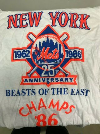 Ny Mets 1986 Beasts Of The East T - Shirt