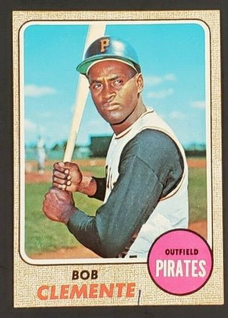 1968 Topps Baseball Card Bob Clemente 150 Bv $150 (mk) Exmt Range