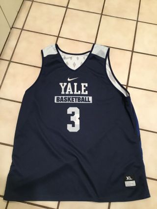 Nike Team Issued Yale Bulldogs Ivy League Basketball 3 Player Practice Jersey