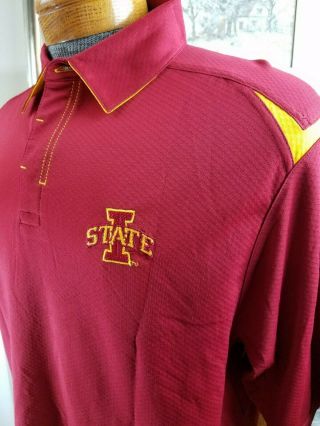 Mens Nike Team Fit - Dry Iowa State Cyclones Golf Polo Shirt Large