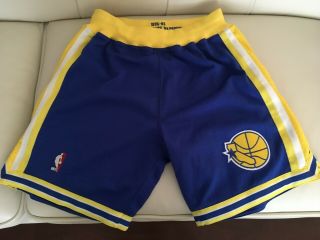 Mitchell & Ness M&n Nba Golden State Warriors 95 - 96 Authentic Shorts Size M
