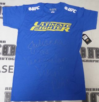 Julianna Pena Signed Ufc The Ultimate Fighter Shirt Psa/dna Tuf 18 Autograph