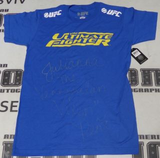 Julianna Pena Signed UFC The Ultimate Fighter Shirt PSA/DNA TUF 18 Autograph 5