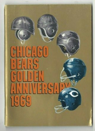 1969 Chicago Bears Football Media Guide,  Gale Sayers Dick Butkus Piccolo Good