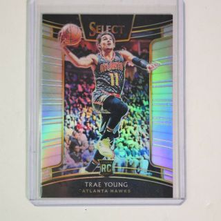 18/19 Select Basketball Trae Young Rc Rookie Silver Holo Prizm Hawks $$$ 
