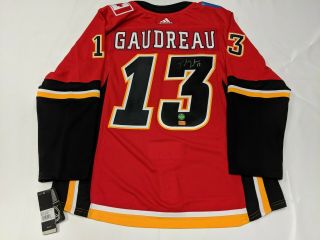 Johnny Gaudreau Calgary Flames Autographed Jersey Adidas