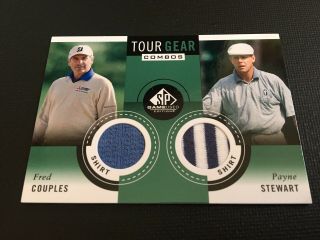 2013 Sp Game Fred Couples/payne Stewart Dual Event Worn Material