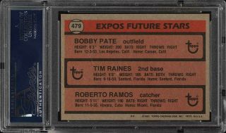 1981 Topps Tim Raines ROOKIE RC 479 PSA 9 (PWCC) 2