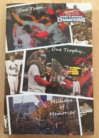 2007 St Louis Cardinals Baseball Media Guide 2006 World Series Champions Pujols