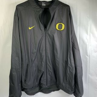 Oregon Ducks Football Team Issued Nike Sideline Full Zip Jacket - Men 