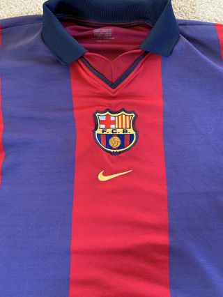 Barcelona Nike Jersey 2000 - 2001 Autenthic Small 2