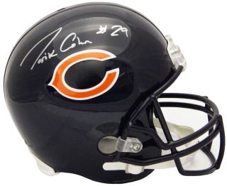 Tarik Cohen Signed Chicago Bears Riddell Full Size Helmet - Schwartz