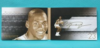2013 - 14 Exquisite Michael Jordan Auto Game Face Booklets Autograph Tf