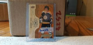 2018 - 19 Upper Deck Ud Engrained Bobby Orr Autograph Auto Card Bruins