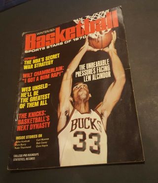 Winter 1970 Basketball: Sports Stars Of 1970 Lew Alcindor Cover Milwaukee Bucks