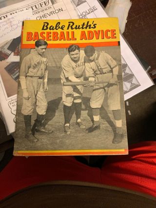 1936 Soft Cover Book Babe Ruth 