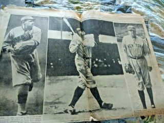 Babe Ruth Newspaper Photo Memorabilia/BABE RUTH DIES/Aug.  17/18,  1948 4