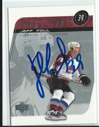 Jeff Paul Signed 2003/04 Upper Deck Young Guns Rookie Card 433