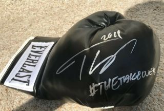 Teofimo Lopez Signed Boxing Glove Inscribed The Takeover With Exact Proof