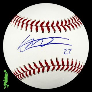 Vladimir Guerrero Jr Autographed Rawlings Mlb Baseball Ball Blue Jays Jsa