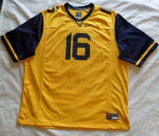 Nike West Virginia Mountaineers Gold 16 College Football Jersey Adult Size Xxl