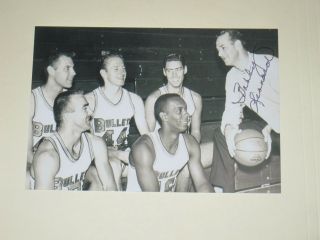 Baltimore Bullets Bobby Leonard Signed 4x6 Photo Basketball Pacers Autograph