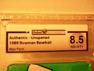 1989 Bowman Baseball Pack GA Graded NM - MT,  8.  5 Possible Ken Griffey Jr RC 2