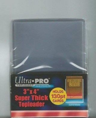 20 - Ultra Pro 3 X 4 130pt Premium Topload Card Holders Thick