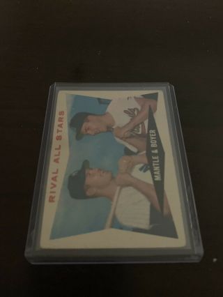 Mickey Mantle 1960 Topps Baseball Card 160 Low Grade