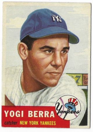1953 Topps Yogi Berra 104 Baseball Card
