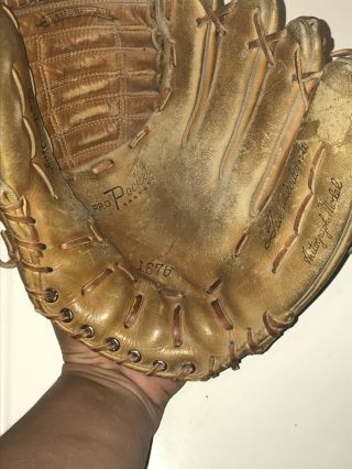 Vtg Ted Williams Autograph Model 1676 Sears Roebuck Baseball Glove Rt Handed