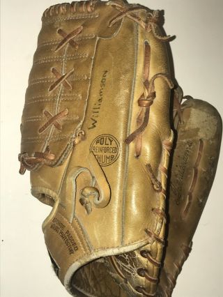 Vtg Ted Williams Autograph Model 1676 Sears Roebuck Baseball Glove Rt Handed 4