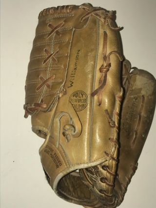Vtg Ted Williams Autograph Model 1676 Sears Roebuck Baseball Glove Rt Handed 5