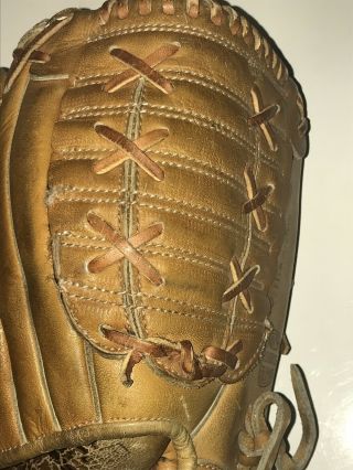 Vtg Ted Williams Autograph Model 1676 Sears Roebuck Baseball Glove Rt Handed 6